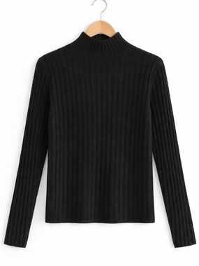 New! J. Crew Wide-rib cashmere turtleneck sweater.